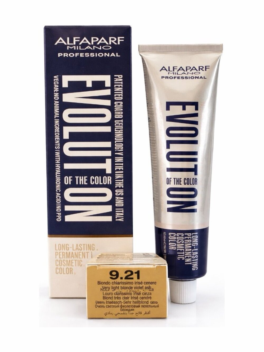 Alfaparf Evolution Hair Color 9.21 Very Light Blonde Violet Ash 60ml 2.03 Fl.oz